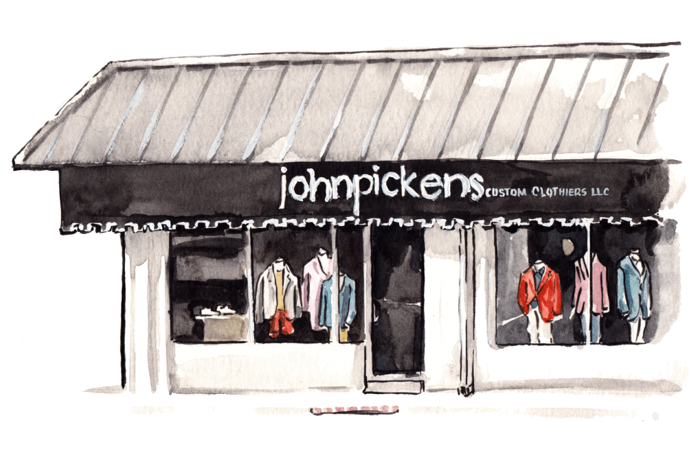 Drawing of the John Pickens Storefront